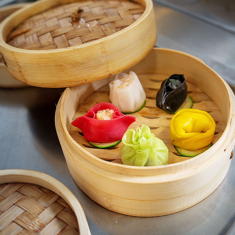Handmade na hinabi na Bamboo Steamer Pot